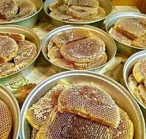 Honey comb harvested from Yambio in Equatoria State South Sudan