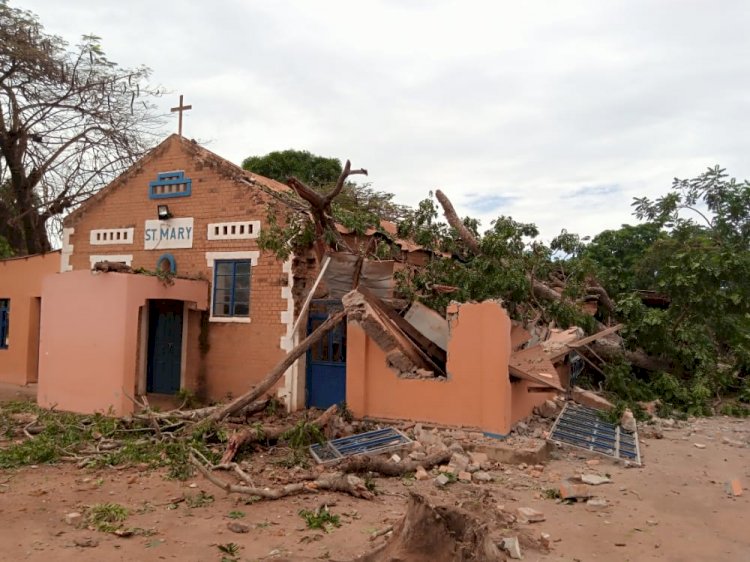 PART OF ST.MARY‘S CATHOLIC CHURCH  DESTROYED BY A TREE