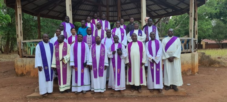 Clergy of the Catholic Diocese of Tombura-Yambio Retreats at the Beginning of Lent Season to Pray and Reflect on their Ministries