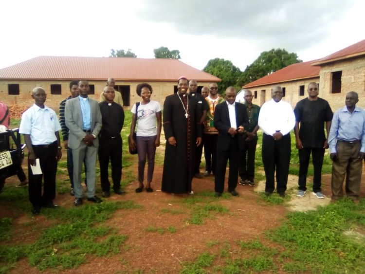 St. Genevieve Academy Boarding Secondary School Foundation Laid and Blessed in Tombura County, Western Equatoria State.