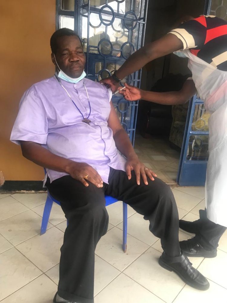 Bishop Eduardo Hiiboro Kussala, Receives Covid-19 Vaccine, Encourages Faithful to Prayerfully Consider Being Vaccinated