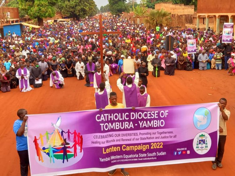 The Catholic  Diocese of  Tombura  Yambio  on Friday 11th March 2022 launched  her first lenten campaign for the year 2022
