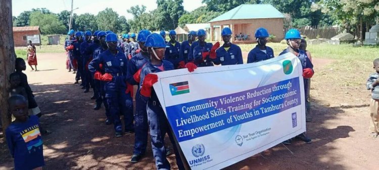 Star Trust Organization (SOT) Graduated over 100 Youths across Tambura County in different Fields of Vocational Training