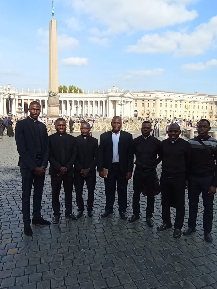 Pope Francis Talks to the Seminarians and Student Priests in Rome