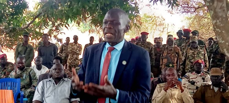 Governor Futuyo Paid a Visit to South Sudanese Troops Set to go to Congo