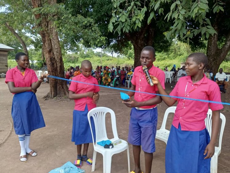 LM International Celebrates Menstrual Health and Hygiene Day at Yambio Gangura Payam with School Children 